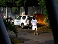 Vandalismo contra TV Noticias 2/3 Vandalismo contra TV Noticias 2/3