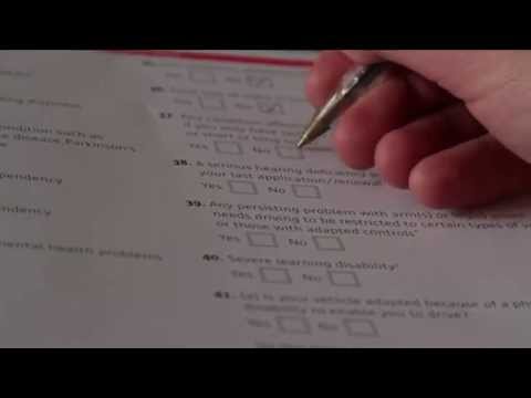 how to fill driving licence form
