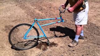 Bicycle Garden Plow home made