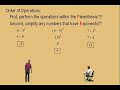Introduction to Order of Operations Part 1