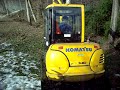 inzio stagione forestale con komatsu pc 45r  e claas 456 con pianale angielici !!