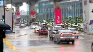 Tilt shift - Time Lapse : Rainy Day Kuala Lumpur - Malaysia - SX130 is