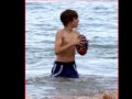 Justin Bieber at the beach in Sydney