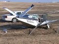 PLANE CRASH at PONCA CITY AIRPORT - CLIP 1 of 2-----3-1-07