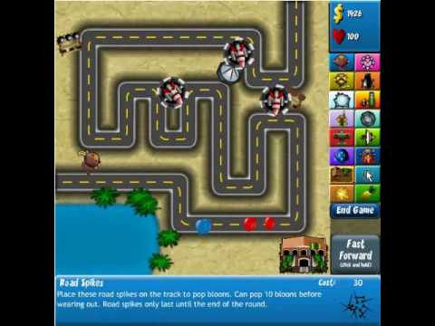 bloonstd4 - This is a video of me, Tasselfoot, beating BTD4 (Bloons Tower Defense 4) on Hard Mode, on the