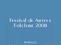 Festival de Artes e Folclore 2008 - CHINA - 1ª parte