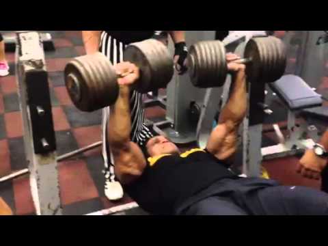 Prashant Salunkhe 120 lbs decline DB press