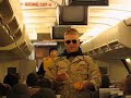 Pre Flight Brief on our flight home from Iraq