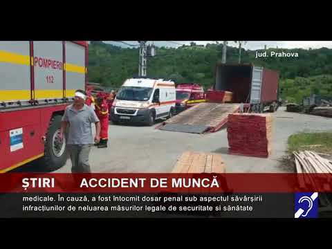 Accident de muncă, la fabrica de cherestea