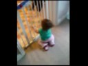 Aimee rattling her gate