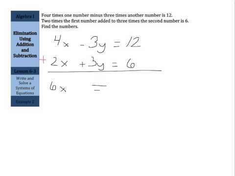 how to eliminate using addition and subtraction