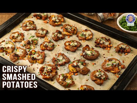 Crispy Smashed Potatoes | How to Make Delicious Crispy Smashed Potatoes Recipe | Chef Bhumika