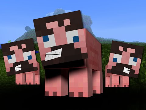 how to be a pig in minecraft