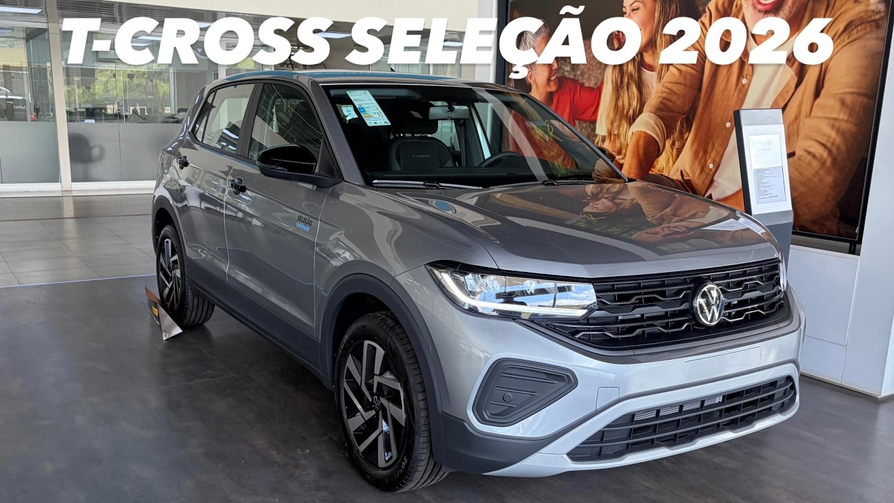 AVALIAÇÃO VW T-CROSS SELEÇÃO 2026 - VERSÃO COMEMORATIVA DA COPA EM DETALHES!!