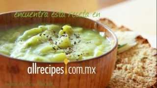 Crema de papa y poro