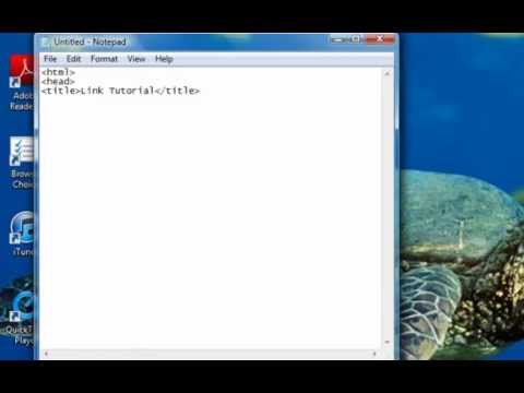 how to provide a link in html
