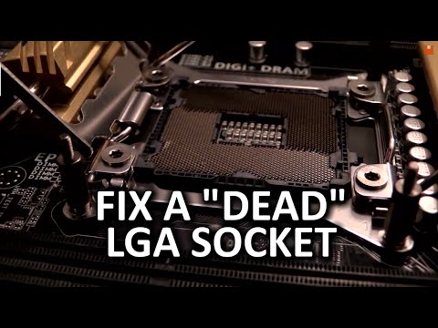 LGA 2011 Socket Pin Repair Vlog - Fix a
