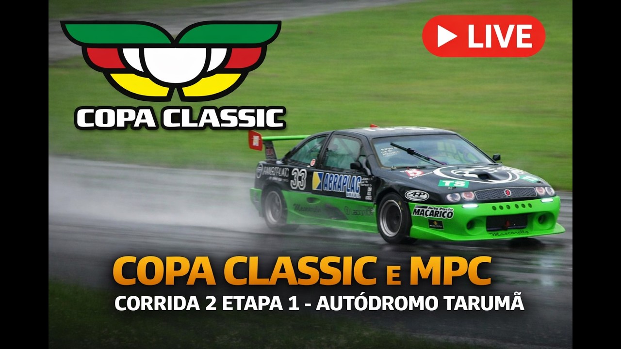 Copa Classic e MPC corrida 2 etapa 1 - Autódromo Tarumã 22.03.2026