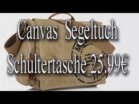 Herren Canvas Segeltuch Schultertasche 25.99€