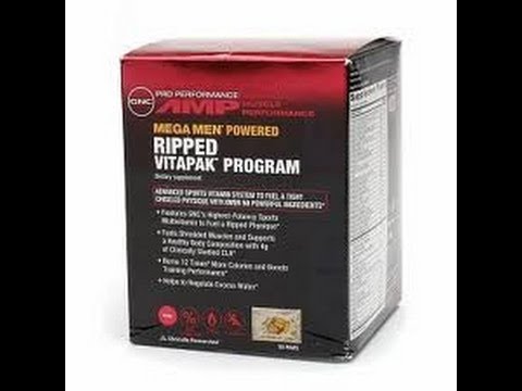 how to properly take gnc ripped vitapak