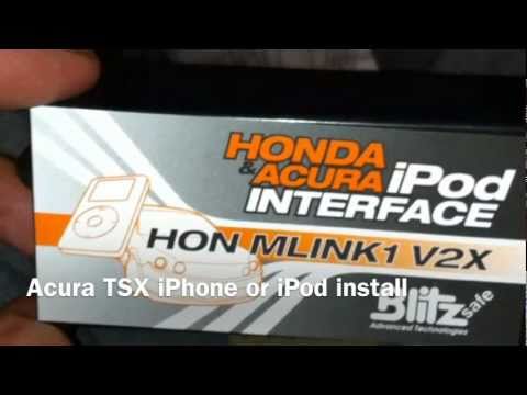 Acura TSX IPhone Or IPod Install