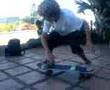 Resurrection Sk8ers kai ollieing adamas stairs, Grand Bay su