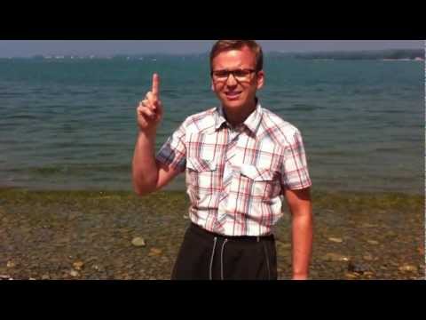ANTENNE VORARLBERG Morgenmoderator Stubi beim Versuch den Bodensee zu durchschwimmen