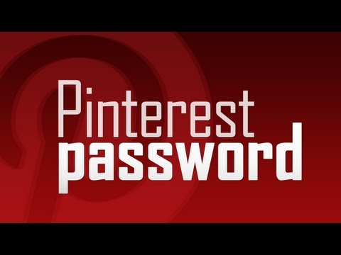 how to reset pinterest password