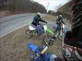 GoPro yz 85, kx 100 and wr250r going for a ride