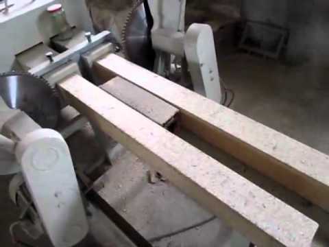 maquinaria para hacer blocks - Ultilizando polvo de madera para fabricar block de madera.