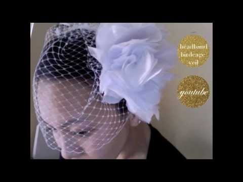 how to fasten a birdcage veil