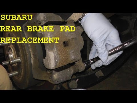 Subaru Impreza REAR Brake Pad Replacement with BASIC Hand Tools HD