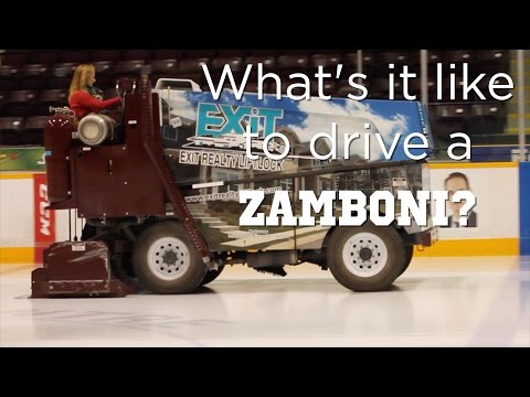 how to drive a zamboni video