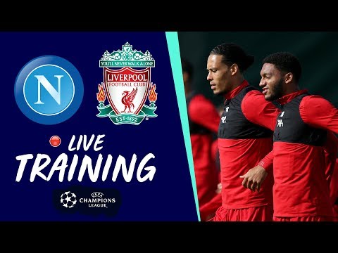 Video: Reds train at Melwood ahead of Champions League opener at Napoli