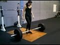 Sexy Girl Does 150lb Hang Power Clean - Element Crossfit