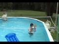 Joshua and Matthew (with Daddies) In Pool