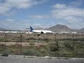 Take off from Lanzarote airport