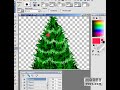 How to make a xmas tree using brushes in PSP.