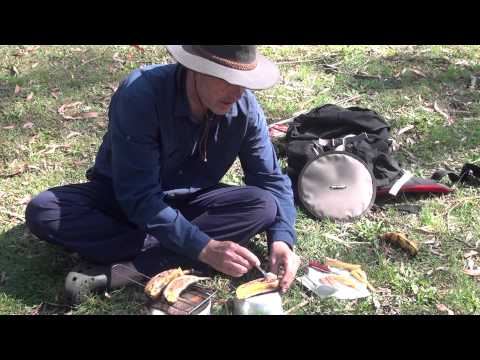 How to cook chocolate bananas on a Trangia stove by AdventurePro