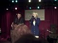 sarah buxton and jedd hughes at mercy lounge as part of the danielle peck and friends benefit concert for safe haven family shelter.
the two of them were really cute performing together.