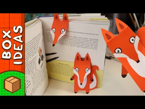DIY Bookmark - Fox