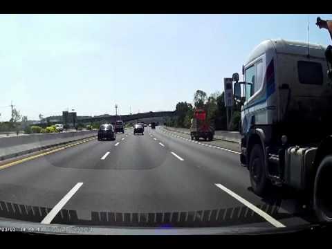 Blind driver car crash