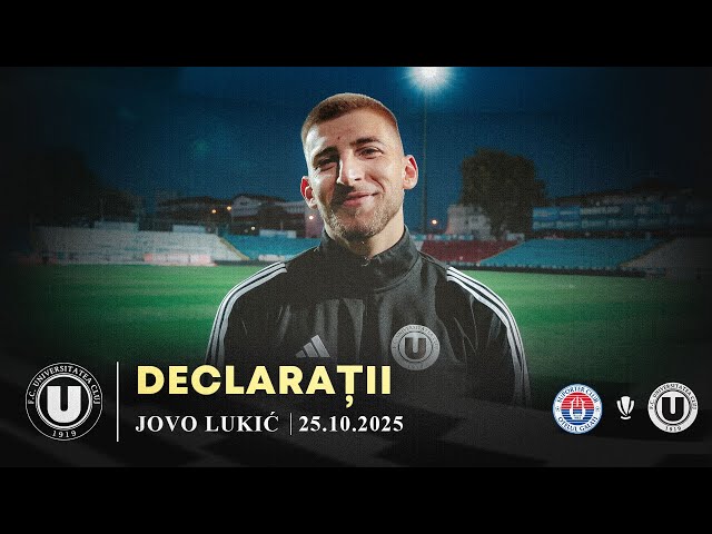 🎙 DECLARAȚII | Jovo Lukić: „Sunt fericit că am marcat două goluri și am ajutat echipa să câștige”