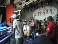 members of pupy y los que son son, ng la banda and paulito's elite rehearse in rome on august 15, 2006
