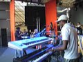 members of pupy y los que son son, ng la banda and paulito's elite rehearse in rome on august 15, 2006