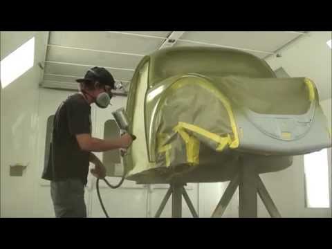 how to spray paint a vw beetle