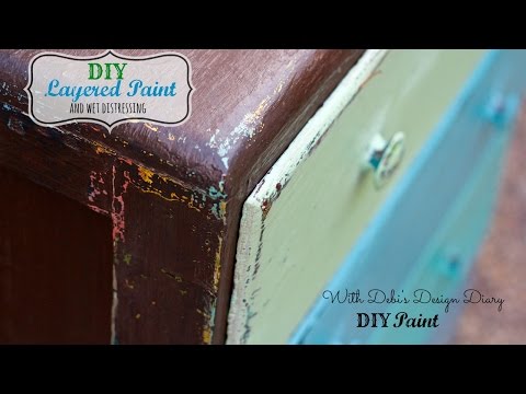 how to vintage paint furniture