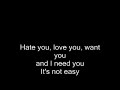 Rebecca Lavelle - love you, hate you Rebecca Lavelle - love you, hate you