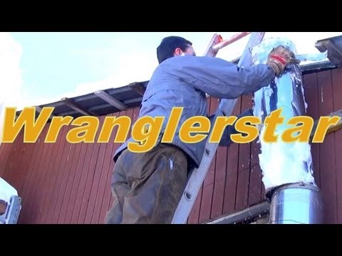 how to vent wood stove in garage