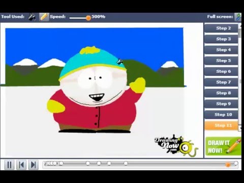 how to draw eric cartman